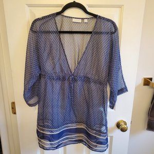 NY & Co. sheer resort chic summer top